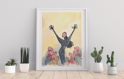 Roald Dahl Die Hexen Kunstdruck 11 x 14 cm - Bild 2 von 4