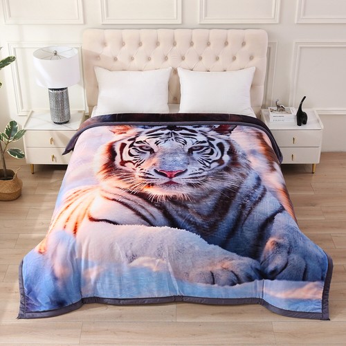 3Ply Thick Heavy Blanket Winter Warm Soft Mink King Size Fleece Blanket 85"x93" - Picture 101 of 137