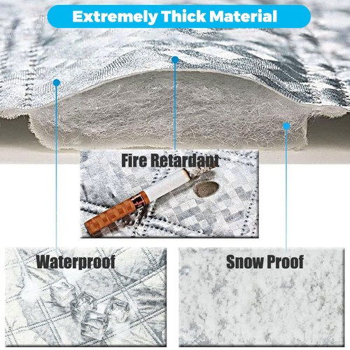 Magnetic 4Layers For Nissan Car Rear Windshield Snow Cover Frost Guard Protector - Picture 10 of 13