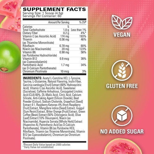 EHP Labs OxyShred Pre Workout Powder & Shredding Supplement - Preworkout - Picture 3 of 10