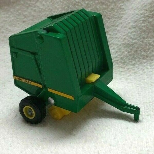JOHN DEERE Round HAY BALER Die Cast Metal ERTL USA Korea TOY Wheels Turn COLLECT - Picture 4 of 7