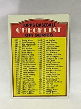 1972 Topps #604 - 6th Series Checklist (EX or better) UNMARKED