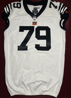 Jackson Carman Cincinnati Bengals NFL Team Issued White Alt Jersey (Clemson)