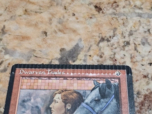 Dwarven Trader Homelands MTG Magic The Gathering Crimp Edge ERROR CARD - Picture 2 of 3