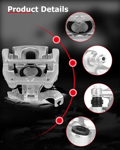 cciyu 18B4946 18B4947 Rear Left & Right Brake Calipers w/Bracket For Ford For - Picture 4 of 8
