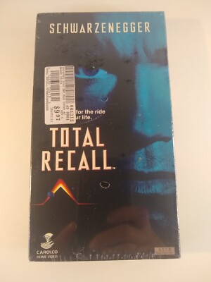 Total Recall VHS Tape New Factory Sealed 1994 Avid LIVE Schwarzenegger