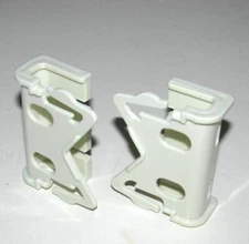 Graber Dauphine 2.5" Wide Pocket Valance Rod Brackets / End Caps # 4-7809-1, 725