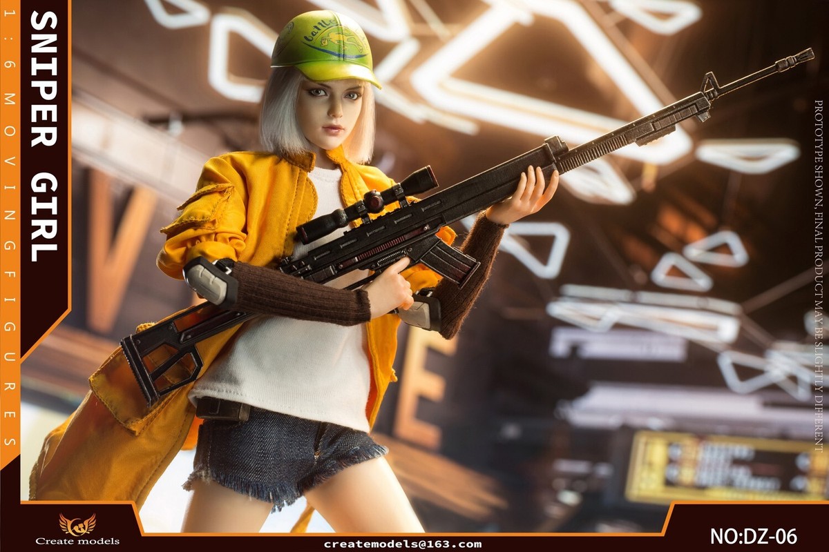 CreateModels 1/6 スナイパー ガール Lan 1:6 scale Create Models Female Sniper Girl Lan Sniper Rifle