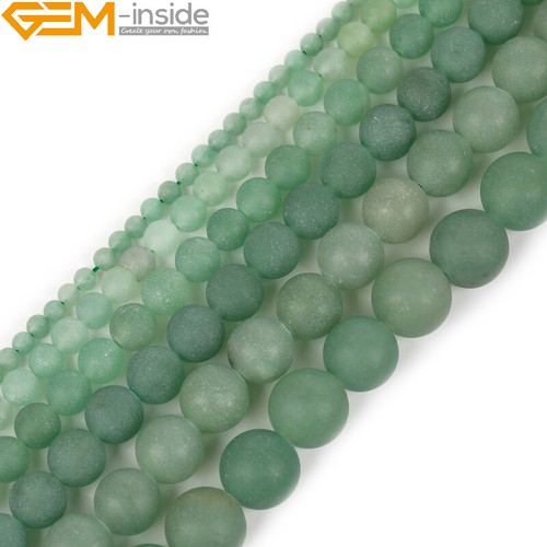 Natural Matte Aquamarine Mookaite Round Loose Spacer Jewellery Making Beads 15" - Picture 326 of 534