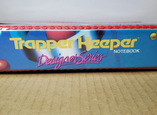 Legante geometrico vintage anni '90 Mead Trapper Keeper serie notebook designer RARO! - Foto 7 di 13