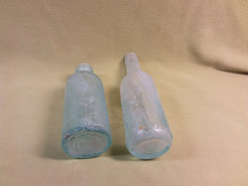 Vintage Lake City Bottling Works long neck bottle &light blue bottle marked HS - Picture 7 of 9