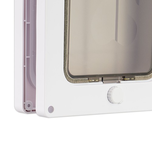 Rotate Knob 4 Lockable Way Small Cat Dog Pet Flaps Frame Doors Durable 27*18CM - Picture 27 of 29