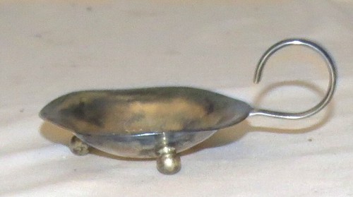 Versilbertes Teesieb mit Silberfuß 3,1/4 Zoll - Bild 1 von 2