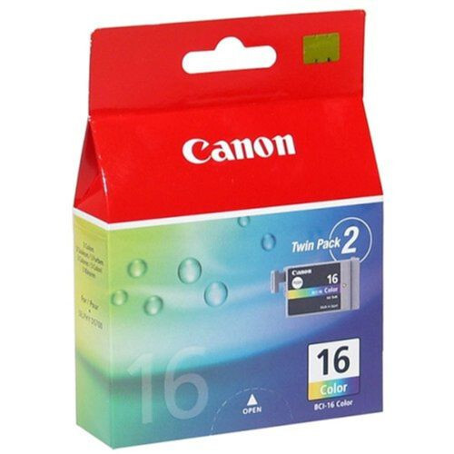 GENUINE AUTHENTIC CANON 16 COLOUR BCI-16 INK CARTRIDGE TWIN PACK - 第 1/1 張圖片
