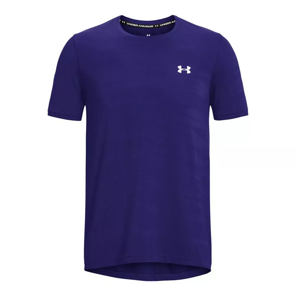 Under Armour Seamless Wave Short Sleeve Men's Shirt, Sonar Blue