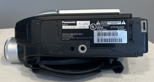 Panasonic PalmCorder PV-L454D VHS-C Video Camera Camcorder - Parts Only - Picture 7 of 9