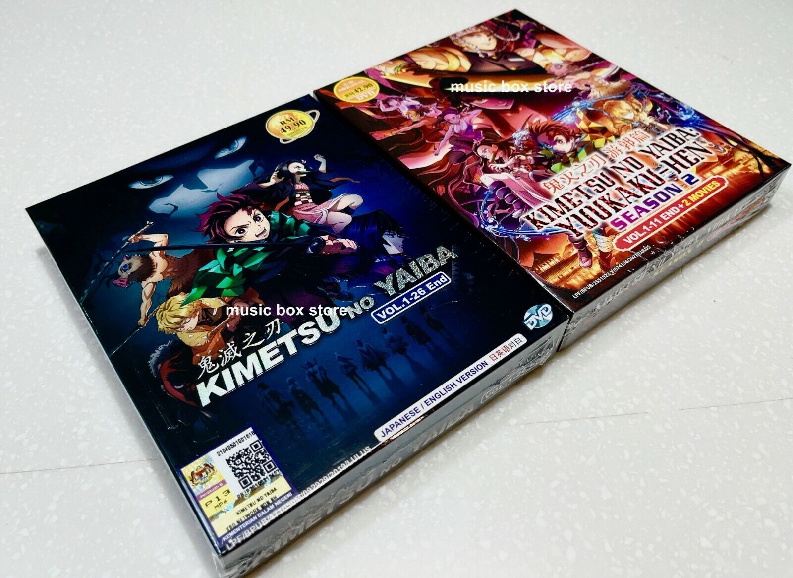 DVD Anime Demon Slayer: Kimetsu no Yaiba Complete Boxset (1-26End) ENGLISH  AUDIO