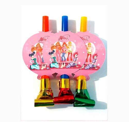 Winx party Banner Winx Club Party Set Plate Cup Goodie Bags Favor Box Toppers - Picture 15 of 21