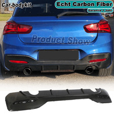 Carbon Diffusor Heckschürze Spoiler für BMW F20 120i M-Paket Stoßstangen Ansatz