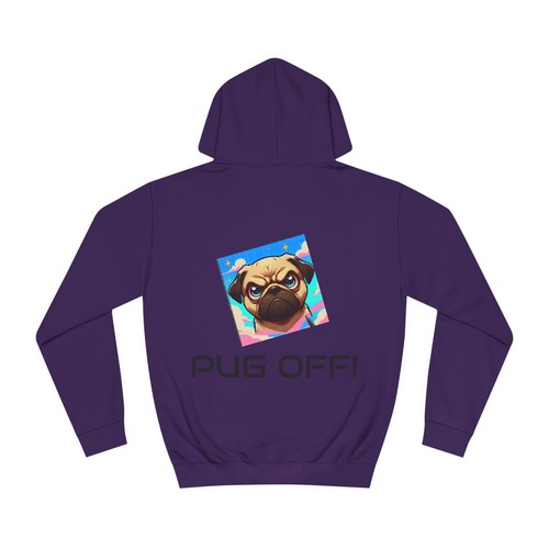Copy of Pug off Unisex College Hoodie dog puppy pet animal lover owner gift - Picture 31 of 33