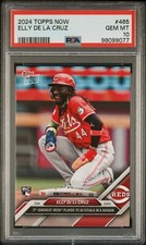 2024 Topps Now ELLY DE LA CRUZ RC #465 Cincinnati Reds PSA 10