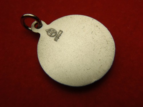 Sterling Silber NEU alter Bestand SAINT MARTIN de PORRES religiöser Charm Anhänger - Bild 7 von 9