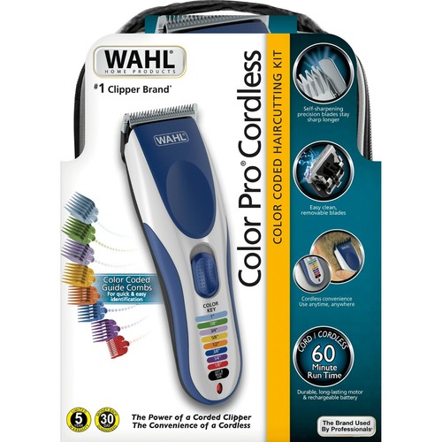 WAHL COLOURPRO Cordless Colour Coded Home Haircutting Kit Color Pro Clipper 9649 - Picture 3 of 10