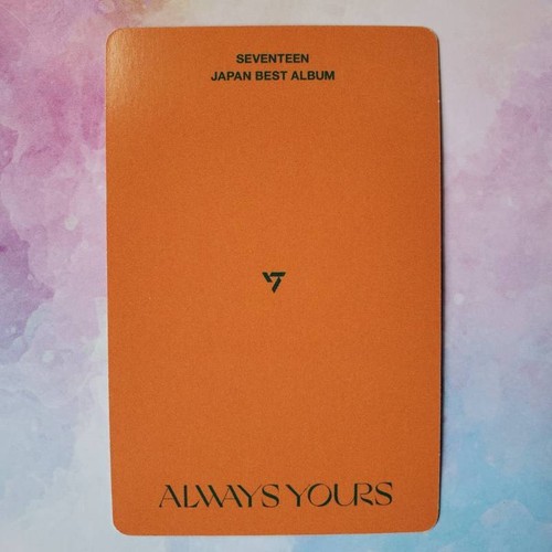 SEVENTEEN ALWAYS YOURS JAPAN BEST ALBUM Photo Card TypeB Limited ED. PC - Picture 22 of 23