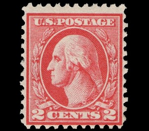 U-S-527-MINT-WITH-HINGE-2-CENT-1920-GEORGE-WASHINGTON-TYPE-V