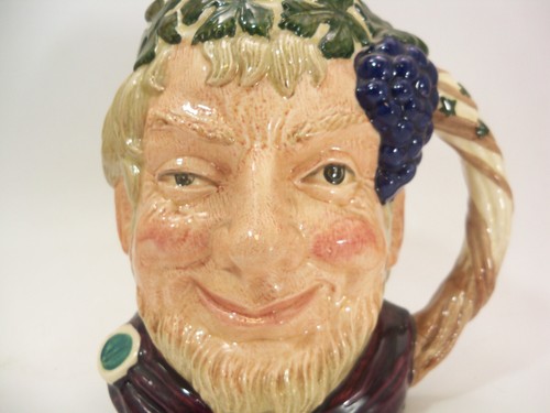 1958 Royal Doulton England Bacchus D6449 Large Character Toby Jug Mug - Picture 2 of 10