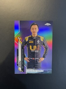 2020 TOPPS CHROME FORMULA 1 GUANYU ZHOU PURPLE REFRACTOR #/399 RC F1 #43