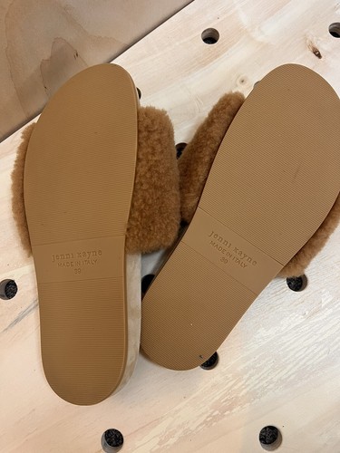 Brand New Jenni Kayne Shearling Slide Sandals Size 39 9 Made in Italy MSRP $325 - Picture 9 of 10