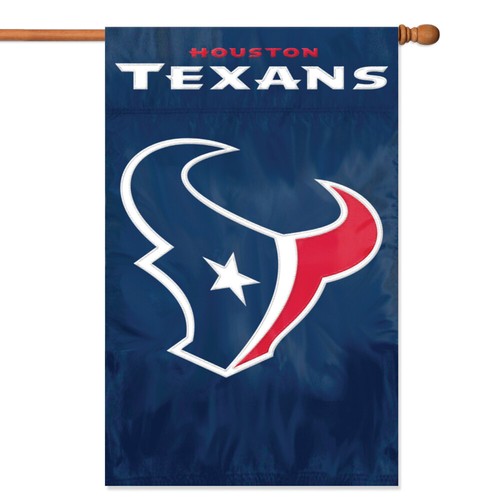 APLIQUE DE BANDERA DE CASA HOUSTON TEXANS BORDADO 2 LADOS GRAN TAMAÑO INTERIOR EXTERIOR - Imagen 3 de 5