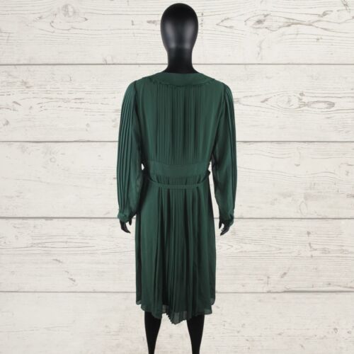 NOA NOA Green Button Front Dress Cardigan Belt Included L Polyster Lined - Picture 5 of 24