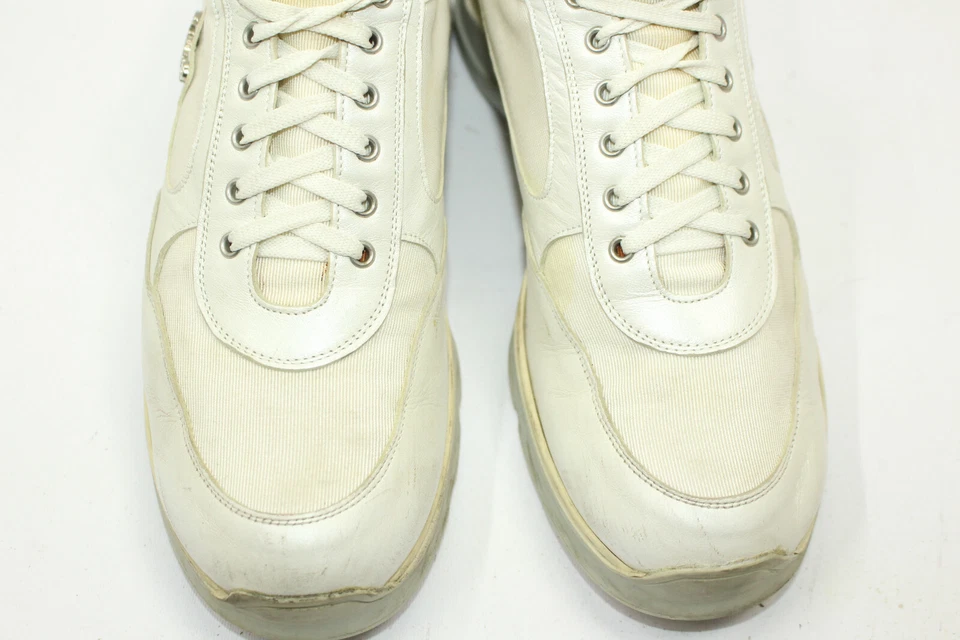 Zapatos mujer CESARE PACIOTTI talla 8.5 Europa 39 BLANCO cuero S8529 Foto 3 de 4