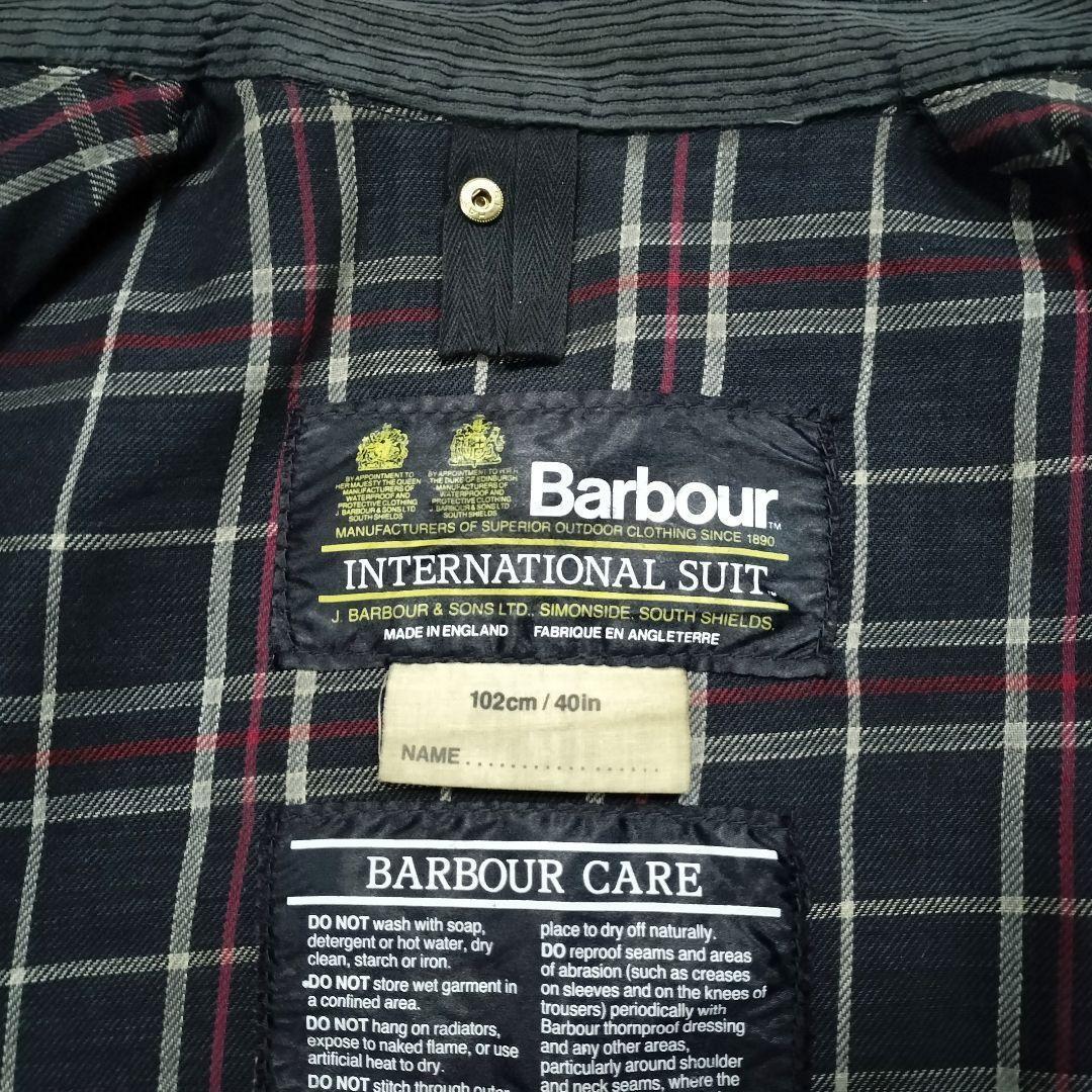 Barbour International C40 NATO Jacket Black Size 40 80s Barbour International C40 NATO Jacket Black Size 40 80s