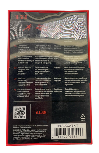 TYLT Ruggd Étui pour IPHONE 5c, Noir/Gris - Photo 3 sur 8