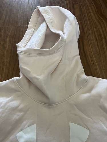 under armour Women’s Gathered Neck Hooded Pink Jumper Size Large - Picture 4 of 6