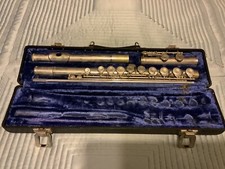 BUNDY Silver Plated Flute Selmer Company USA With Hard Case