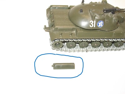 SOLIDO　AMX30 戦車 Solido 1 Radar de Tir Metal Brut for the Canon of the AMX 30