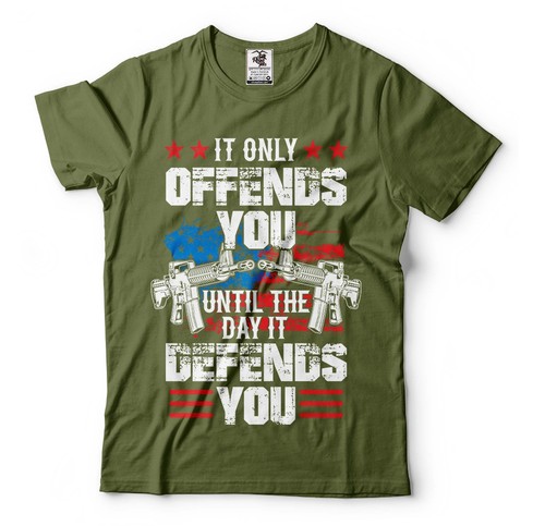 T-shirt defund gun control 2nd emendamento pist