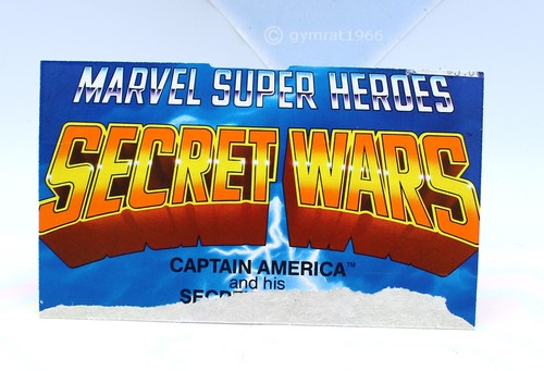Secret Wars Captain America Mattel Vintage Original Action Figure 1984 ~Bio Card - Picture 8 of 8
