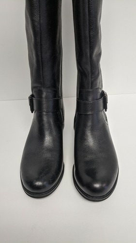 Naturalizer Jessie Knee High Boots, Black Leather, Women's 6 M - Picture 2 of 4