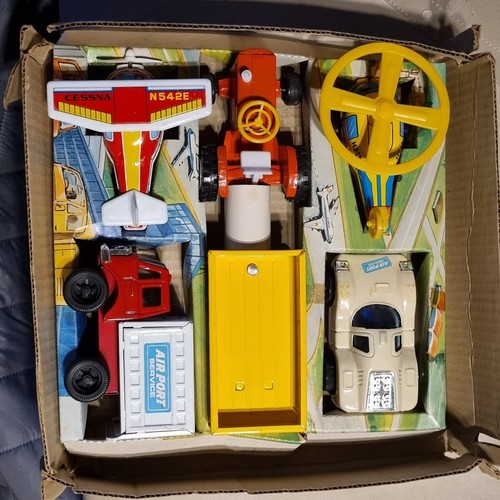 Antiguo Set Servicio Aeropuerto Juguete Japón Caja 6 Piezas - Imagen 10 de 12