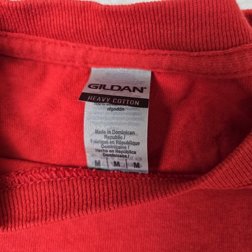 Space Camp Graphic Tee T Shirt Red Logo Front Back Red Gildan Medium - Picture 7 of 12