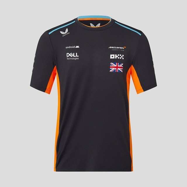 McLaren F1 2023 Team Set Up Tee Norris Mens - Anthracite McLaren F1 2023 Team Set Up Tee Norris Mens - Anthracite
