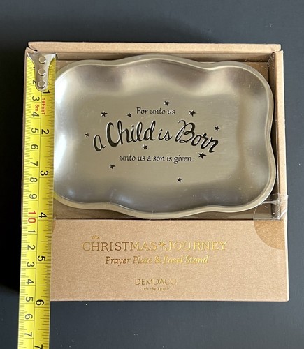 A Christmas Journey A Child Is Born & Miracle Of Christmas Prayer Plate & Stand - Picture 6 of 13