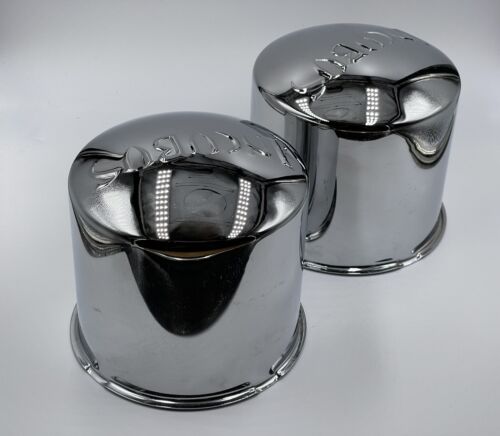 2 CAP DEAL INCUBUS IA15-1 8 LUG CHROME WHEEL RIM CENTER CAP NEW! - Picture 2 of 2
