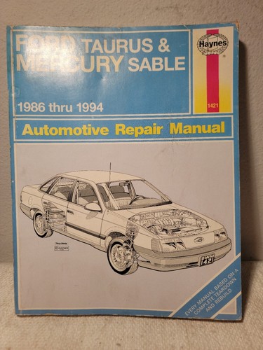 Haynes Repair Manual 1986-1994 Ford Taurus & Mercury Sable 1421