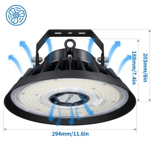 200W LED Hallenbeleuchtung Industrielampe UFO Hallen Strahler Superhell High Bay - Bild 4 von 11